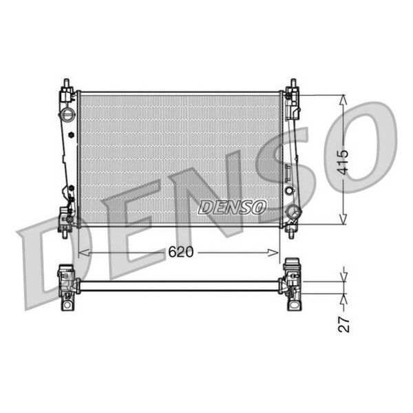 DENSO DRM09111 Kühler, Motorkühlung