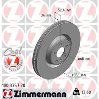 ZIMMERMANN 100.3357.20 Bremsscheibe