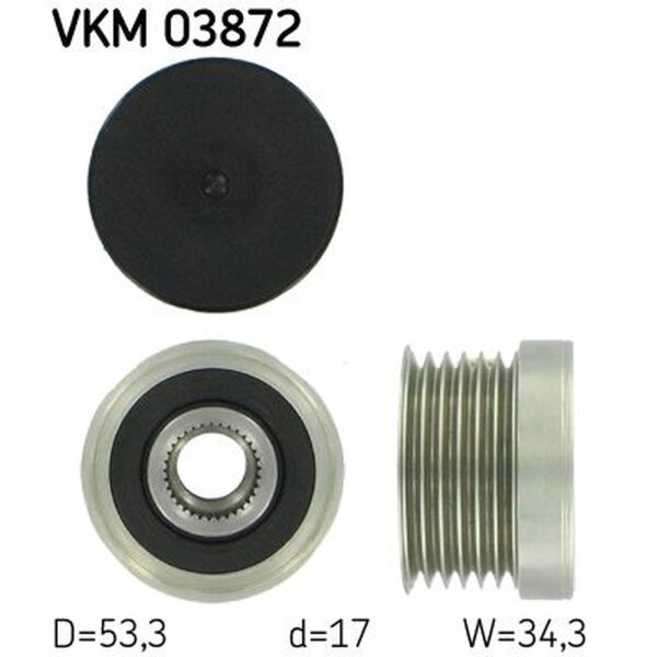 SKF VKM 03872 Generatorfreilauf