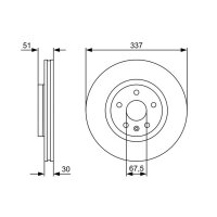 BOSCH 0 986 479 545 Bremsscheibe