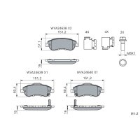 BOSCH 0 986 494 379 Bremsbelagsatz, Scheibenbremse