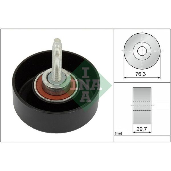 Schaeffler INA 532 0651 10 Umlenk-/Führungsrolle, Keilrippenriemen