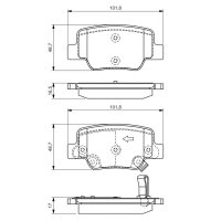 BOSCH 0 986 494 404 Bremsbelagsatz, Scheibenbremse
