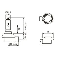 BOSCH 1 987 302 081 Glühlampe, Fernscheinwerfer