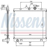NISSENS 66654 Kühler, Motorkühlung
