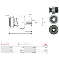 AS-PL SD1013 Freilaufgetriebe, Starter