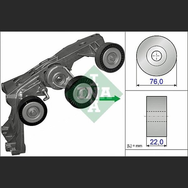 Schaeffler INA 534 0431 10 Riemenspanner, Keilrippenriemen