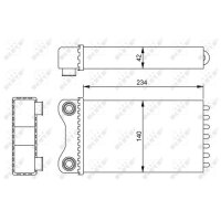 NRF 54252 Wärmetauscher, Innenraumheizung