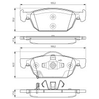BOSCH 0 986 494 383 Bremsbelagsatz, Scheibenbremse