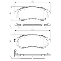 BOSCH 0 986 494 337 Bremsbelagsatz, Scheibenbremse
