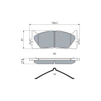 BOSCH 0 986 494 430 Bremsbelagsatz, Scheibenbremse