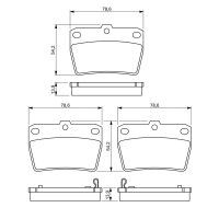 BOSCH 0 986 494 350 Bremsbelagsatz, Scheibenbremse