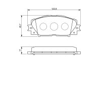 BOSCH 0 986 494 198 Bremsbelagsatz, Scheibenbremse