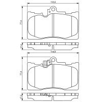 BOSCH 0 986 494 252 Bremsbelagsatz, Scheibenbremse
