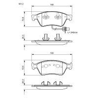 BOSCH 0 986 494 200 Bremsbelagsatz, Scheibenbremse