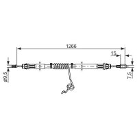 BOSCH 1 987 482 281 Seilzug, Feststellbremse