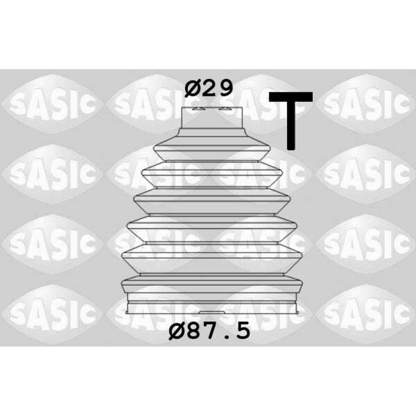SASIC 1904026 Faltenbalgsatz, Antriebswelle