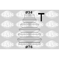 SASIC 1904033 Faltenbalgsatz, Antriebswelle