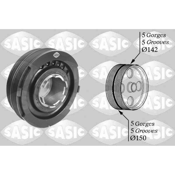 SASIC 2156038 Riemenscheibe, Kurbelwelle