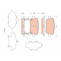 TRW GDB3512 Bremsbelagsatz, Scheibenbremse