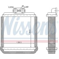 NISSENS 73751 Wärmetauscher, Innenraumheizung