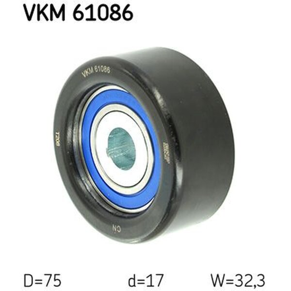 SKF VKM 61086 Umlenk-/Führungsrolle, Keilrippenriemen