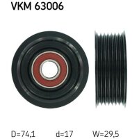 SKF VKM 63006 Umlenk-/Führungsrolle, Keilrippenriemen