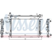 NISSENS 60321 Kühler, Motorkühlung