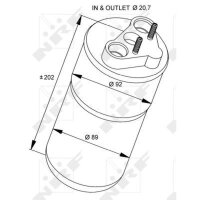 NRF 33318 Trockner, Klimaanlage