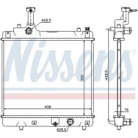 NISSENS 69401 Kühler, Motorkühlung