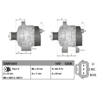 DENSO DAN1041 Generator