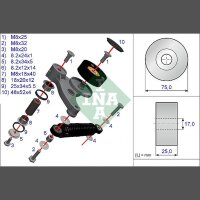Schaeffler INA 533 0118 10 Reparatursatz, Spannarm...