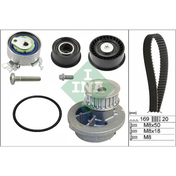 Schaeffler INA 530 0078 30 Wasserpumpe + Zahnriemensatz