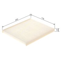 BOSCH 1 987 432 106 Filter, Innenraumluft