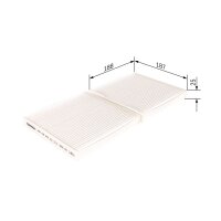 BOSCH 1 987 432 242 Filter, Innenraumluft