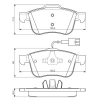 BOSCH 0 986 494 465 Bremsbelagsatz, Scheibenbremse
