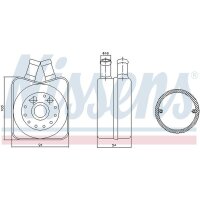 NISSENS 90606 Ölkühler, Motoröl