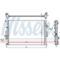 NISSENS 66857 Kühler, Motorkühlung