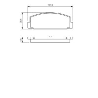 BOSCH 0 986 424 295 Bremsbelagsatz, Scheibenbremse