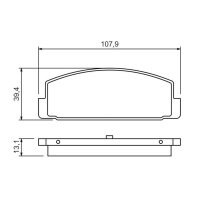 BOSCH 0 986 424 295 Bremsbelagsatz, Scheibenbremse