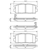 BOSCH 0 986 494 251 Bremsbelagsatz, Scheibenbremse