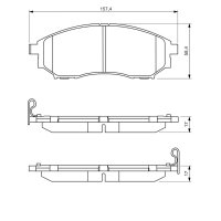 BOSCH 0 986 494 295 Bremsbelagsatz, Scheibenbremse