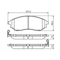 BOSCH 0 986 494 295 Bremsbelagsatz, Scheibenbremse
