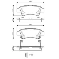 BOSCH 0 986 494 329 Bremsbelagsatz, Scheibenbremse
