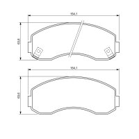 BOSCH 0 986 494 314 Bremsbelagsatz, Scheibenbremse