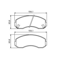 BOSCH 0 986 494 314 Bremsbelagsatz, Scheibenbremse