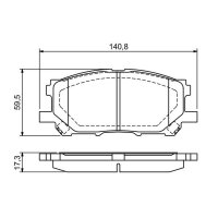 BOSCH 0 986 494 218 Bremsbelagsatz, Scheibenbremse