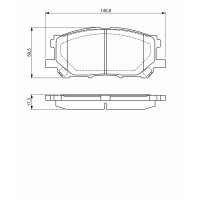 BOSCH 0 986 494 218 Bremsbelagsatz, Scheibenbremse