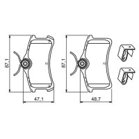 BOSCH 0 986 494 274 Bremsbelagsatz, Scheibenbremse