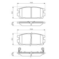 BOSCH 0 986 494 137 Bremsbelagsatz, Scheibenbremse